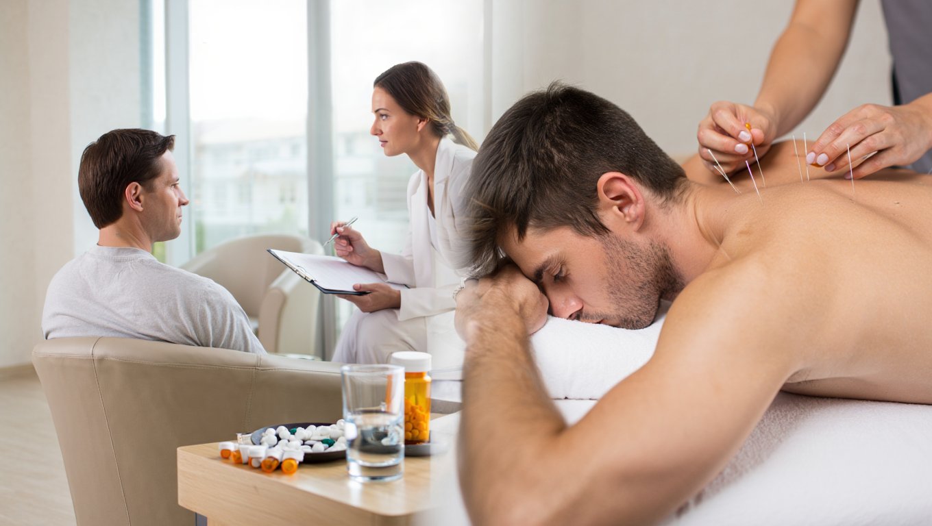 Психотерапия, медикаментозная поддержка, иглоукалывание